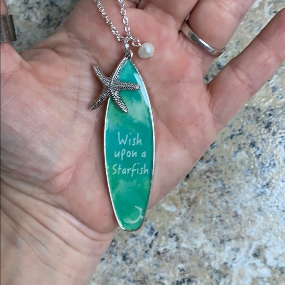 Jewelry - Stainless steel Surfboard pendant